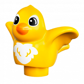 Фігурка Lego Animals Bird with White Chest Pattern Duplo 27370pb01 Yellow Б/У