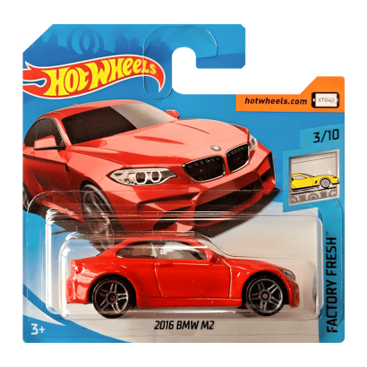 Машинка Базова Hot Wheels 2016 BMW M2 Factory Fresh 1:64 FJY17 Red - Retromagaz