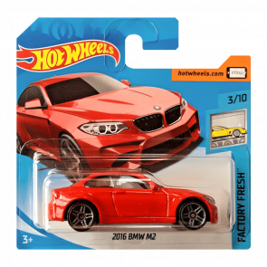 Машинка Базова Hot Wheels 2016 BMW M2 Factory Fresh 1:64 FJY17 Red - Retromagaz