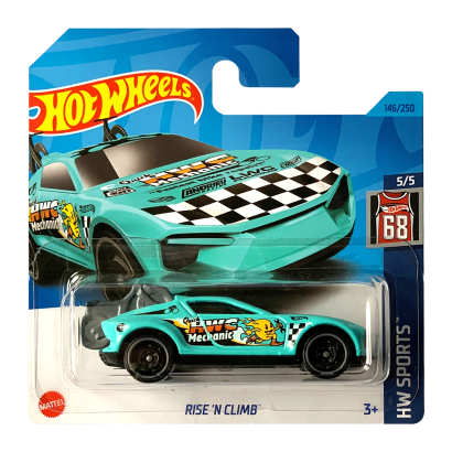 Машинка Базовая Hot Wheels Rise 'N Climb Treasure Hunts Sports 1:64 HKL03 Light Blue - Retromagaz