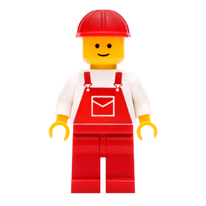 Фигурка Lego People 973pb0203 Overalls Red with Pocket City ovr005 Б/У - Retromagaz