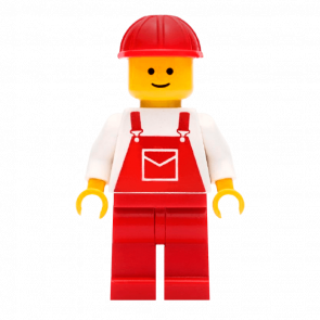 Фигурка Lego People 973pb0203 Overalls Red with Pocket City ovr005 Б/У - Retromagaz