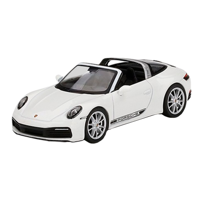 Машинка Premium MINI GT Porsche 911 Targa 4S 1:64 White - Retromagaz