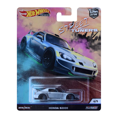 Машинка Premium Hot Wheels Honda S2000 Street Tuners 1:64 FYN77 Silver - Retromagaz