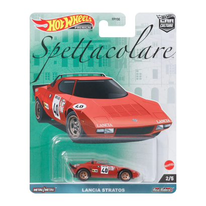 Машинка Premium Hot Wheels Lancia Stratos Spettacolare 1:64 FPY86/HKC49 Red - Retromagaz