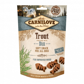 Лакомства для Собак Carnilove Dog Crunchy Snack Trout Dill 200g - Retromagaz