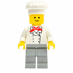 Фігурка Lego People 973px3 Chef Light Gray Legs City chef004 Б/У