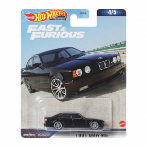 Машинка Premium Hot Wheels 1991 BMW M5 Fast & Furious 1:64 HNW46/HKD28 Black