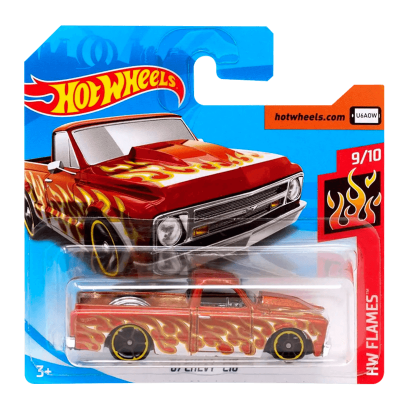 Машинка Базовая Hot Wheels '67 Chevy C10 Flames 1:64 FYC44 Orange - Retromagaz