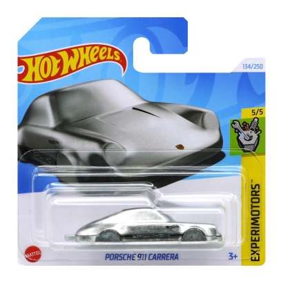 Машинка Базовая Hot Wheels Porsche 911 Carrera Keychain Experimotors 1:64 HRY64 Silver - Retromagaz