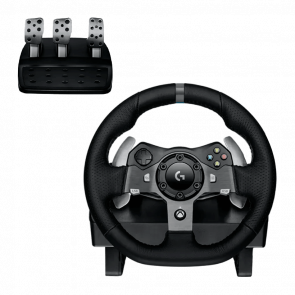 Кермо Дротовий Logitech Xbox Series G920 Driving Force Racing Wheel Black Б/У - Retromagaz