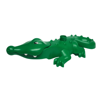 Фигурка Lego Animals Crocodile Large with Opening Jaw Duplo 87963c01pb01 Green Б/У - Retromagaz