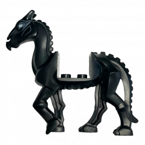 Фигурка Lego Земля Horse Thestral Skeletal with White Eyes Pattern Animals bb1296pb01 1167 39652 6236734 6386004 Black Б/У