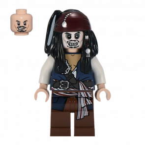 Фігурка Lego Pirates of the Caribbean Captain Jack Sparrow Skeleton Films poc012 Б/У