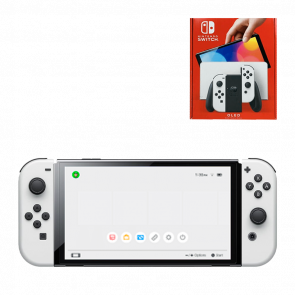 Набор Консоль Nintendo Switch OLED Model HEG-001 64GB White Б/У + Коробка - Retromagaz