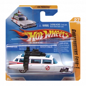 Машинка Базова Hot Wheels Cadillac Ghostbusters Ecto-1 New Models 1:64 R0942 White - Retromagaz