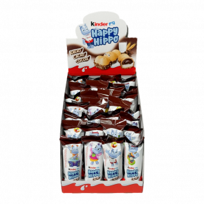 Упаковка Батончиков Kinder Happy Hippo Cocoa 1 Pieces 20.7g х 28шт - Retromagaz