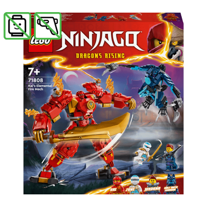 Конструктор Lego Робот Вогняної Стихії Кая Ninjago 71808 Без Фигурок Новый - Retromagaz