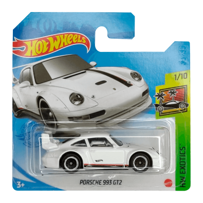 Машинка Базова Hot Wheels Porsche 993 GT2 Exotics 1:64 GTC03 White - Retromagaz