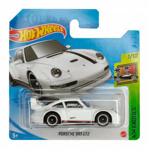 Машинка Базова Hot Wheels Porsche 993 GT2 Exotics 1:64 GTC03 White