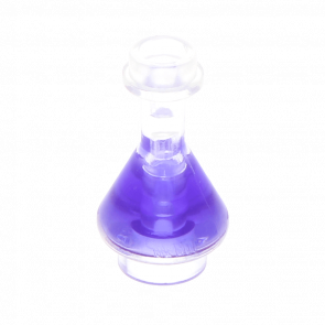 Посуд Lego Bottle Erlenmeyer Flask with Trans-Purple 93549pb02 6020397 6199071 6245206 Trans Clear Б/У - Retromagaz