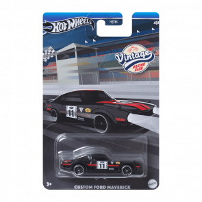 Тематична Машинка Hot Wheels Custom Ford Maverick Vintage Racing Club 1:64 HRT81/HRV09 Black - Retromagaz