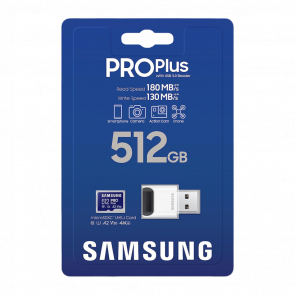 Карта Памяти Samsung Pro Plus UHS-I U3 V30 A2 + Reader 512GB - Retromagaz