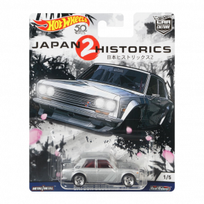 Машинка Premium Hot Wheels Nissan Datsun Bluebird 510 Standart Japan Historics 1:64 FLC09 Silver 1шт