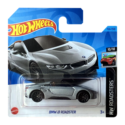 Машинка Базова Hot Wheels BMW i8 Roadster Roadsters 1:64 HKH44 Silver - Retromagaz