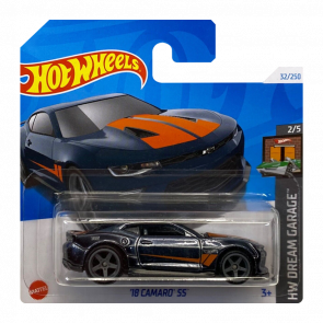 Машинка Базовая Hot Wheels '18 Camaro SS Super Treasure Hunt STH Dream Garage 1:64 HTF31 Black - Retromagaz