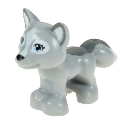 Фигурка Lego Земля Fox Friends Elves Bright Light Blue Eyes White Blaze and Eye Borders Animals 19532pb03 1 6150638 Light Bluish Grey Б/У - Retromagaz