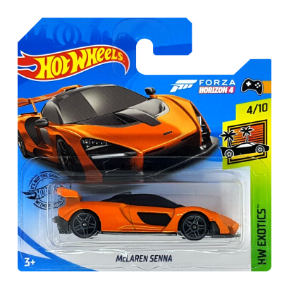 Машинка Базовая Hot Wheels Forza Horizon 4 McLaren Senna Exotics 1:64 FYG22 Orange - Retromagaz