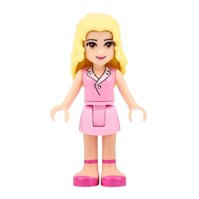 Фігурка Lego Girl Marie Bright Pink Skirt Friends frnd013 Б/У - Retromagaz