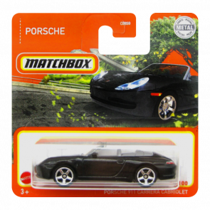 Машинка Велике Місто Matchbox Porsche 911 Carrera Cabriolet Highway 1:64 GXM72 Black - Retromagaz