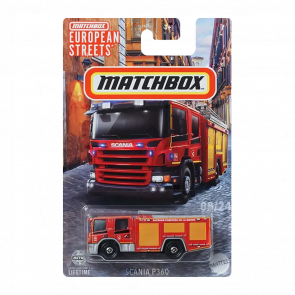 Тематическая Машинка Matchbox Scania P 360 European Streets 1:64 HVV05/HVV33 Red - Retromagaz