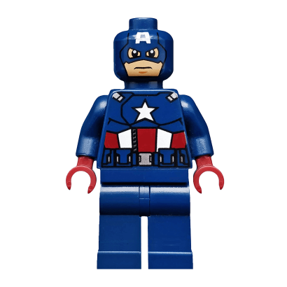 Фігурка Lego Marvel Captain America Dark Red Hands Mask Super Heroes sh0014 Б/У - Retromagaz