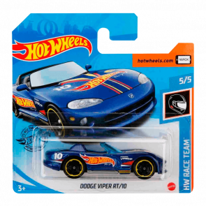 Машинка Базовая Hot Wheels Dodge Viper RT/10 Treasure Hunts Race Team 1:64 GHD75 Blue - Retromagaz