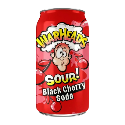 Напій Warheads Sour Black Cherry Soda 330ml - Retromagaz