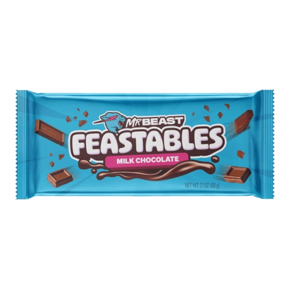 Батончик MrBeast Feastables Milk Chocolate King Size 60g - Retromagaz