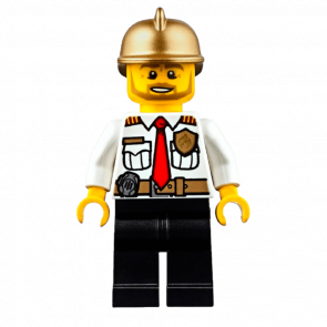 Фігурка Lego Fire 973pb1304 Chief White Shirt with Tie City cty0350 Б/У