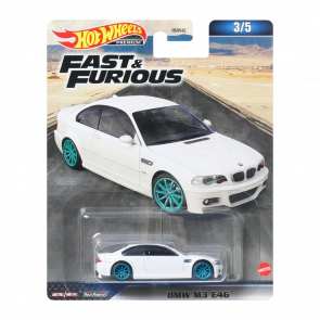 Машинка Premium Hot Wheels BMW M3 E46 Fast & Furious 1:64 HNW46/HNW52 White - Retromagaz