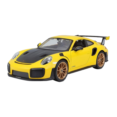 Машинка Maisto Porsche 911 GT2 RS Special Edition 1:24 Yellow - Retromagaz