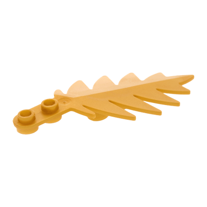 Растение Lego Листья Tree Palm Leaf Small 8 x 3 6148 6074322 Pearl Gold 2шт Б/У - Retromagaz