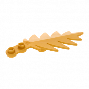 Растение Lego Листья Tree Palm Leaf Small 8 x 3 6148 6074322 Pearl Gold 2шт Б/У - Retromagaz