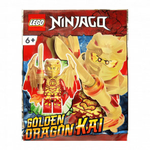 Конструктор Lego Фігурка Golden Dragon Kai Foil Pack Ninjago 892291 njo757 Новий - Retromagaz