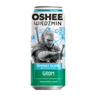 Напиток Энергетический Oshee Witcher Energy Elixir Grom Mojito Zero 500ml - Retromagaz