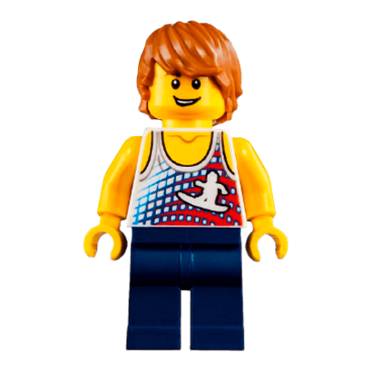 Фігурка Lego People 973pb0997 Surfer City twn314 Б/У - Retromagaz