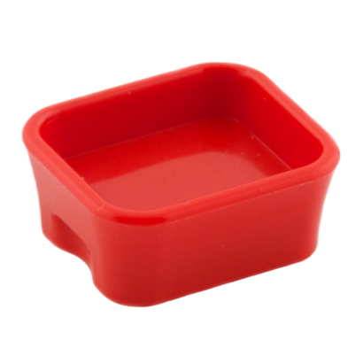 Посуд Lego Dish Rectangular 93082c 4652900 Red 2шт Б/У - Retromagaz