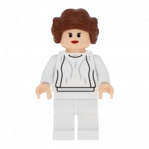 Фигурка Lego Повстанец Princess Leia Light Nougat White Dress Small Eyes Star Wars sw0175 Б/У - Retromagaz