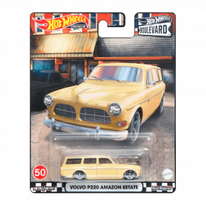 Машинка Premium Hot Wheels Volvo P220 Amazon Estate Boulevard 1:64 HCR13 Tan - Retromagaz